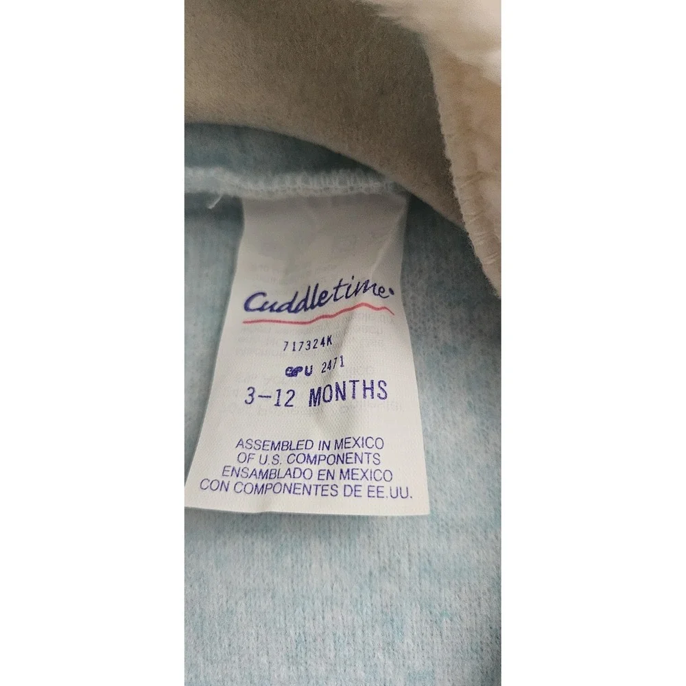 NWT Cuddletime hooded Pram‎ Suit outdoor garment Unisex 3-12 Months